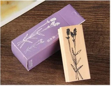 Sello de madera Lavender-1 pza