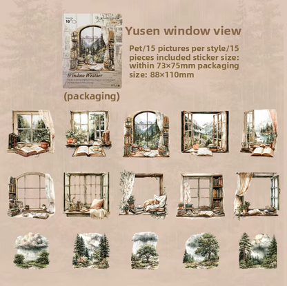 Stickers windows weather-15 pzas