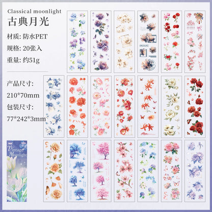 Block de stickers flores-20 hojas