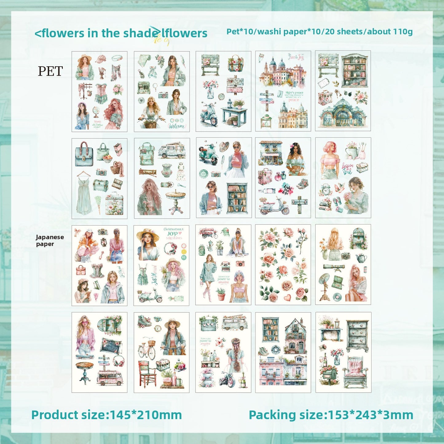 Block de stickers Zabc-20 hojas