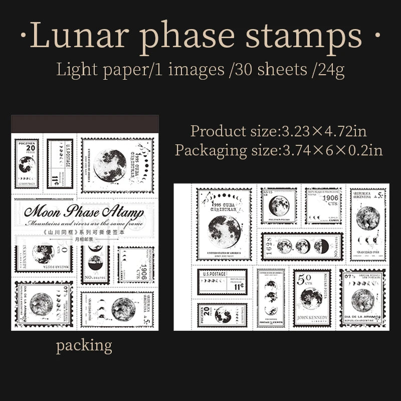 Notepads vintage precortados-30 hojas