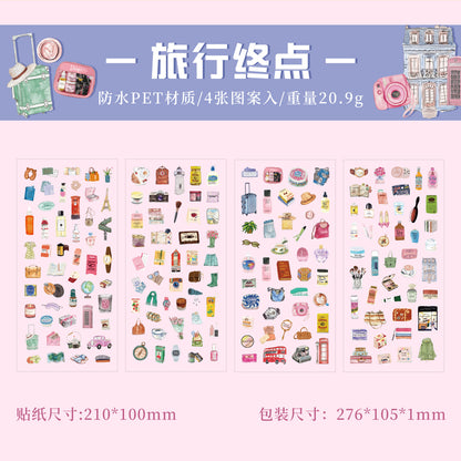 Stickers objetos cotidianos-4 pzas