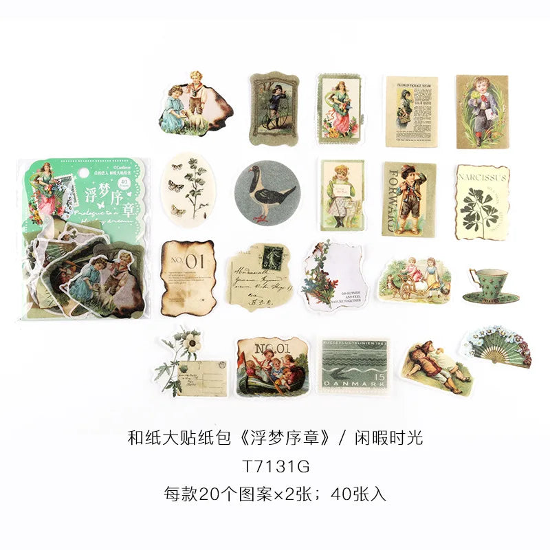 Stickers washi dreams-40 pzas