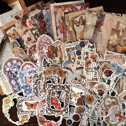 Set de papeleria old memories-200 pzas