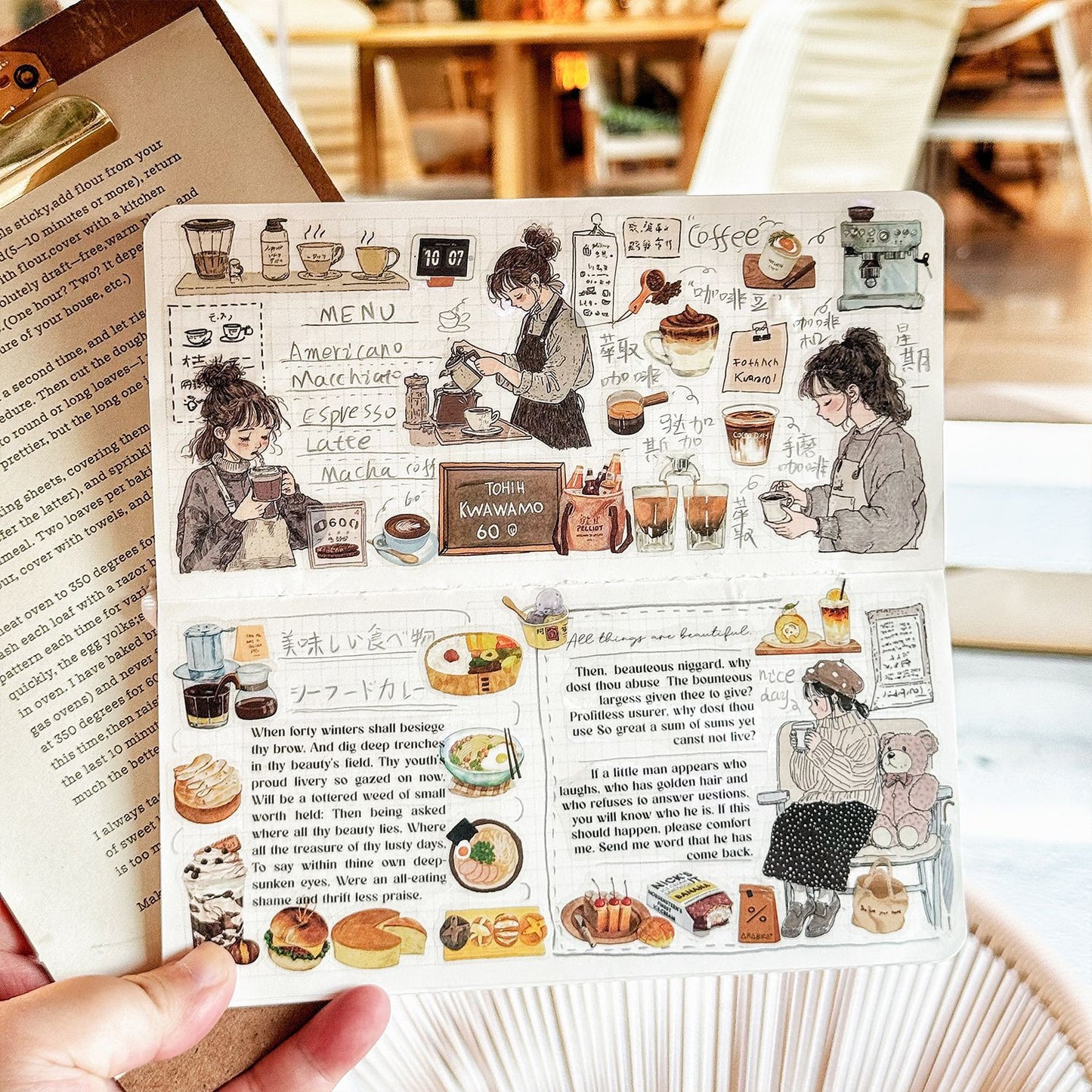 Stickers objetos cotidianos-4 pzas