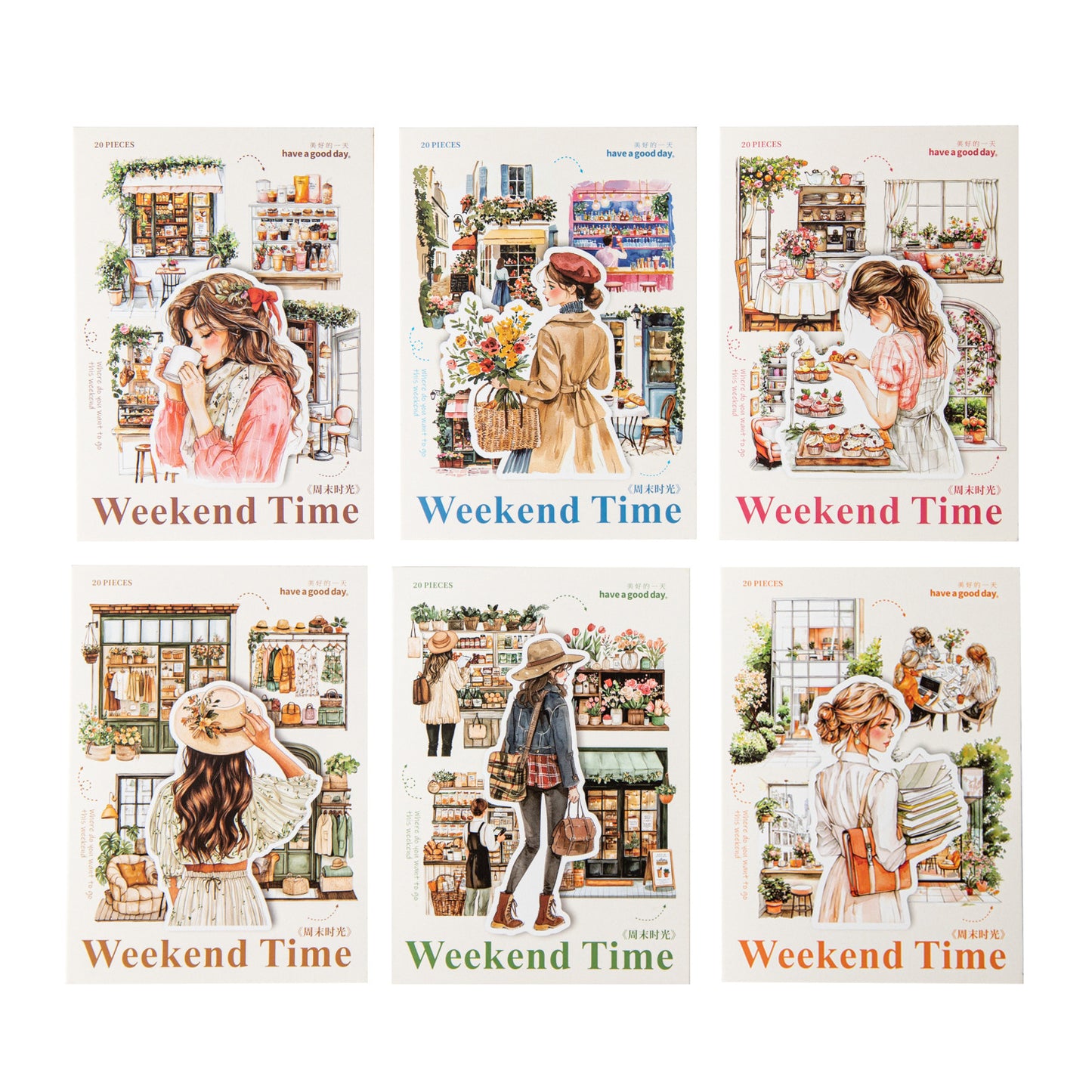 Stickers Weekend time-20 stickers