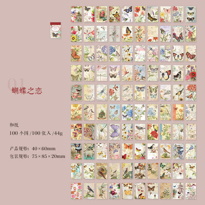 Mini librito de stickers-100 hojas